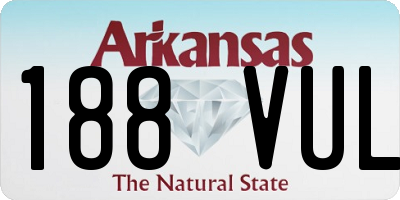 AR license plate 188VUL