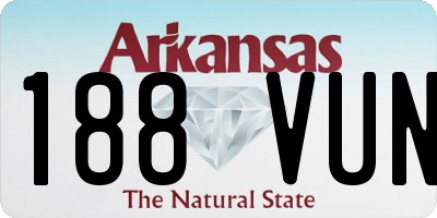 AR license plate 188VUN