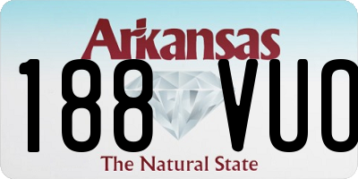 AR license plate 188VUO