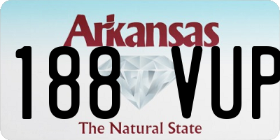 AR license plate 188VUP