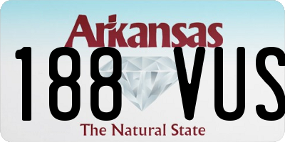 AR license plate 188VUS