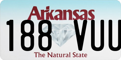 AR license plate 188VUU