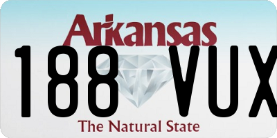 AR license plate 188VUX