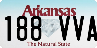 AR license plate 188VVA