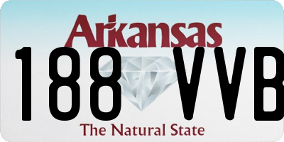 AR license plate 188VVB