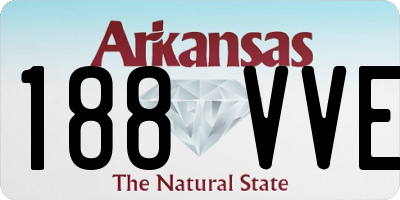 AR license plate 188VVE
