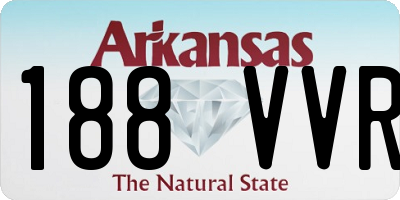 AR license plate 188VVR