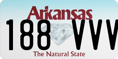 AR license plate 188VVV
