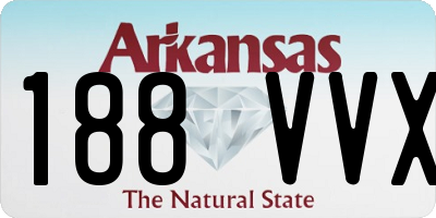 AR license plate 188VVX