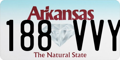 AR license plate 188VVY