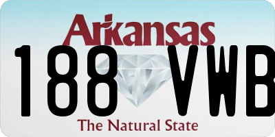 AR license plate 188VWB