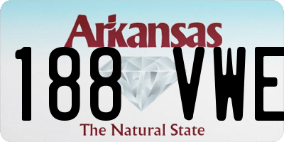 AR license plate 188VWE