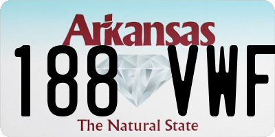 AR license plate 188VWF