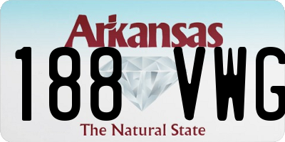 AR license plate 188VWG