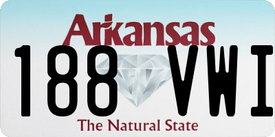 AR license plate 188VWI