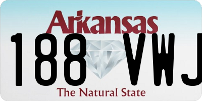 AR license plate 188VWJ