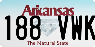 AR license plate 188VWK