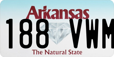 AR license plate 188VWM