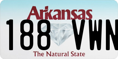 AR license plate 188VWN