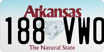 AR license plate 188VWO