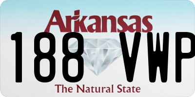 AR license plate 188VWP