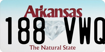 AR license plate 188VWQ