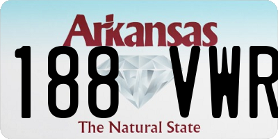 AR license plate 188VWR