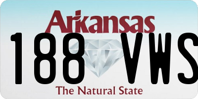 AR license plate 188VWS