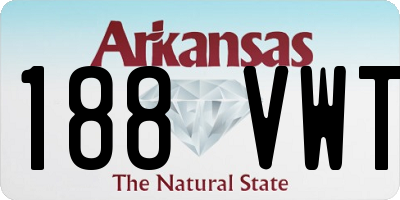 AR license plate 188VWT