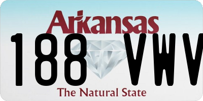 AR license plate 188VWV