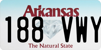 AR license plate 188VWY