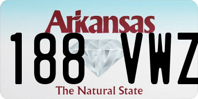 AR license plate 188VWZ