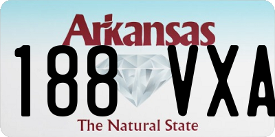 AR license plate 188VXA