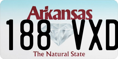 AR license plate 188VXD