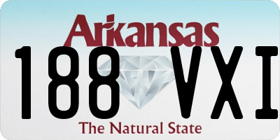 AR license plate 188VXI