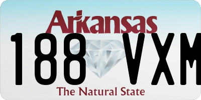 AR license plate 188VXM