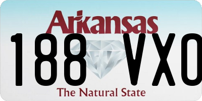 AR license plate 188VXO