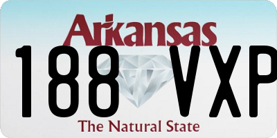 AR license plate 188VXP