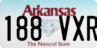 AR license plate 188VXR