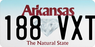 AR license plate 188VXT