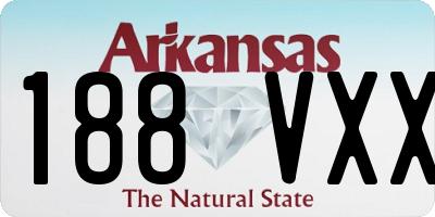 AR license plate 188VXX