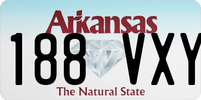 AR license plate 188VXY