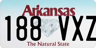 AR license plate 188VXZ