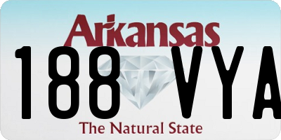AR license plate 188VYA