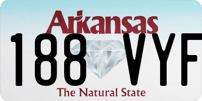 AR license plate 188VYF