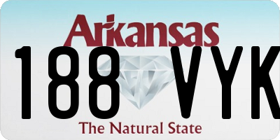 AR license plate 188VYK