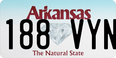 AR license plate 188VYN