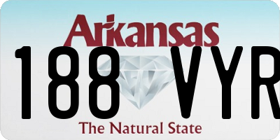 AR license plate 188VYR