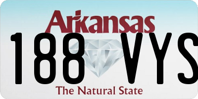 AR license plate 188VYS