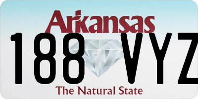 AR license plate 188VYZ